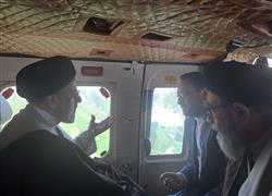 تصویر رئیسی و همراهانش لحظاتی قبل از سقوط بالگرد