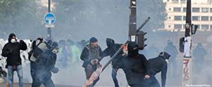 حمله خونین پلیس فرانسه به تظاهرات مردمی در پاریس+تصاویر