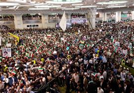 خیزش 300هزارنفری مردم تهران در حمایت از رئیسی به حامیان روحانی شوک وارد کرد