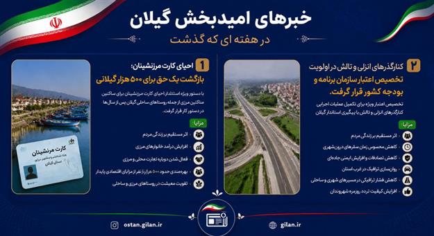 دو خبر مهم برای معیشت و تردد مردم گیلان