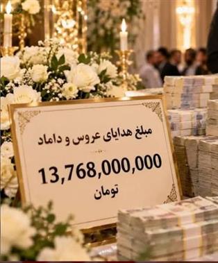 میهمانان 13 میلیارد تومان به عروس و داماد بندپی شرقی شاباش دادند
